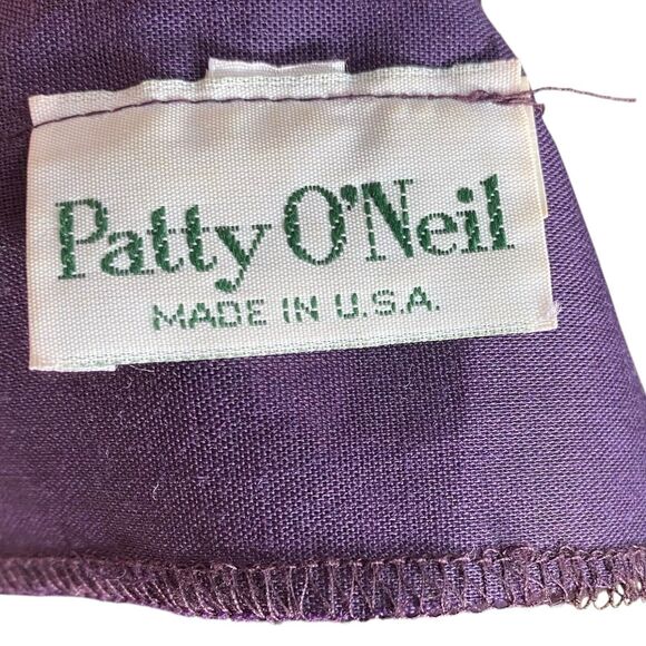 Vtg 80s Patty O’Neil Velvet Dress Womens 6 Purple Whimsigoth Witchy USA Made - Picture 3 of 16